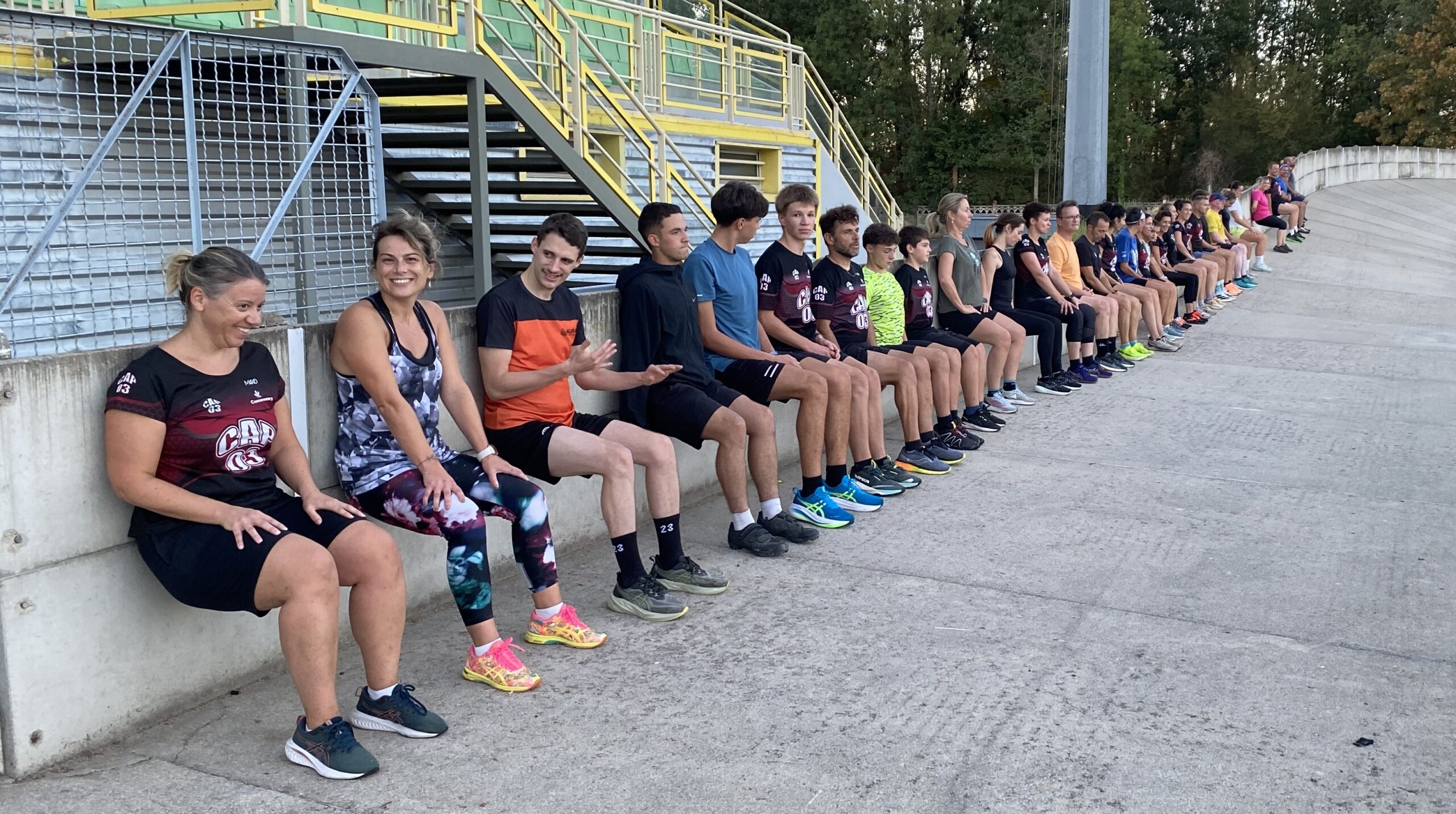 entrainements CAP 03 …
des membres ASSIDU(e)s et motive(e)s